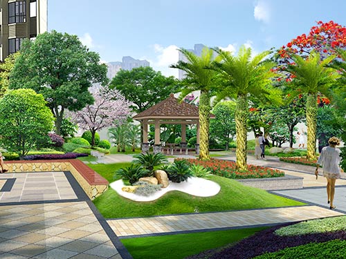 石灣嘉福臻園園林景觀工程規劃設計